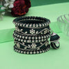 Green Color Thread Bangle Set: 2.4 (TRB171GRN-2.4)