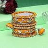 Yellow Color Thread Bangle Set: 2.4 (TRB171YLW-2.4)