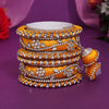 Yellow Color Thread Bangle Set: 2.6 (TRB171YLW-2.6)