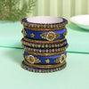 Blue Color Thread Bangle Set: 2.10 (TRB179BLU-2.10)