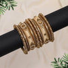 Cream Color Thread Bangle Set: 2.12 (TRB179CRM-2.12)