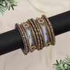 Grey Color Thread Bangle Set: 2.10 (TRB179GRY-2.10)