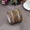 Grey Color Thread Bangle Set: 2.10 (TRB179GRY-2.10)