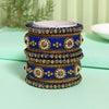 Blue Color Velvet Work Bangle Set: 2.4 (TRB180BLU-2.4)