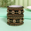 Green Color Velvet Work Bangle Set: 2.6 (TRB180GRN-2.6)