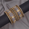 Grey Color Thread Bangle Set: 2.8 (TRB180GRY-2.8)