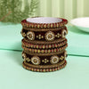 Maroon Color Velvet Work Bangle Set: 2.4 (TRB180MRN-2.4)