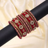 Rani Color Velvet Work Bangle Set: 2.12 (TRB180RNI-2.12)