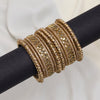 Gold Color Thread Bangle Set: 2.10 (TRB182GLD-2.10)