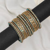 Light Green Color Thread Bangle Set: 2.10 (TRB182LGRN-2.10)