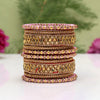 Pink Color Thread Bangle Set: 2.8 (TRB182PNK-2.8)