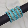 Firozi Color Thread Bangle Set: 2.10 (TRB183FRZ-2.10)