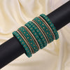 Green Color Thread Bangle Set: 2.4 (TRB183GRN-2.4)