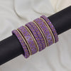 Purple Color Thread Bangle Set: 2.10 (TRB183PRP-2.10)