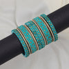 Light Green Color Thread Bangle Set: 2.10 (TRB183RGRN-2.10)