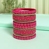 Rani Color Thread Bangle Set: 2.4 (TRB183RNI-2.4)