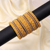 Yellow Color Thread Bangle Set: 2.4 (TRB183YLW-2.4)