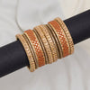 Cream Color Thread Bangle Set: 2.10 (TRB184CRM-2.10)