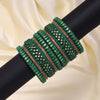 Green Color Thread Bangle Set: 2.4 (TRB184GRN-2.4)