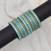 Light Green Color Thread Bangle Set: 2.10 (TRB184LGRN-2.10)