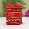 Maroon Color Thread Bangle Set: 2.8 (TRB184MRN-2.8)