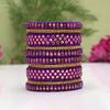 Purple Color Thread Bangle Set: 2.12 (TRB184PRP-2.12)