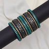 Rama Green Color Thread Bangle Set: 2.10 (TRB184RGRN-2.10)