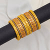 Yellow Color Thread Bangle Set: 2.10 (TRB184YLW-2.10)