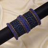 Blue Color Fashion Bangle Set: 2.6 (TRB186BLU-2.6)