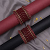 Maroon Color Fashion Bangle Set: 2.6 (TRB186MRN-2.6)