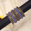 Blue Color Thread Bangle Set: 2.10 (TRB187BLU-2.10)