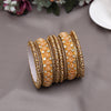 Cream Color Thread Bangle Set: 2.10 (TRB187CRM-2.10)