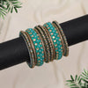 Light Green Color Thread Bangle Set: 2.12 (TRB187LGRN-2.12)