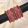 Rani Color Thread Bangle Set: 2.10 (TRB187RNI-2.10)