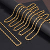 6 Pieces Of Gold Plated Chain Necklace (Mala) (TRDN137CMB)