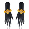 Yellow Color Synthetic Rose Floral Bridal Set (TRN1779YLW)