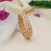 White Color Monalisa Stone American Diamond Openable Bracelet Size: 2.8 (ADB253WHT)