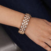 White Color American Diamond Openable Bracelet Size: 2.6 (ADB256WHT)