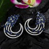 Blue Color American Diamond Earrings (ADE186BLU)