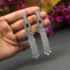 Silver Color American Diamond Earrings (ADE291SLV)