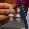 Silver Color American Diamond Earrings (ADE293SLV)