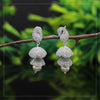 Silver Color American Diamond Earrings (ADE293SLV)
