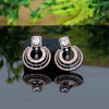 Black & White Color American Diamond Earrings (ADE298BLKWHT)