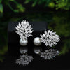 Silver Color American Diamond Earrings (ADE306SLV)