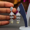 Silver Color American Diamond Earrings (ADE307SLV)