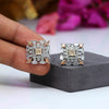 Gold Color American Diamond Earrings (ADE311GLD)