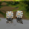 Gold Color American Diamond Earrings (ADE311GLD)