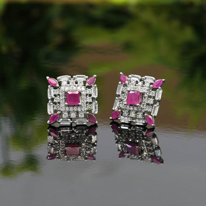 Rani Color American Diamond Earrings (ADE311RNI)