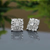 White Color American Diamond Earrings (ADE311WHT)