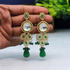 Green Color American Diamond Earrings (ADE315GRN)